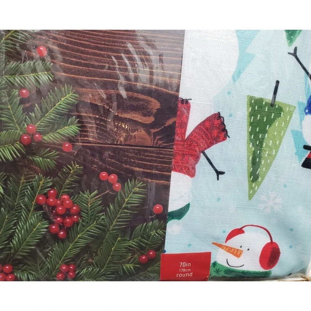 Printed Fabric Tablecloth, 70